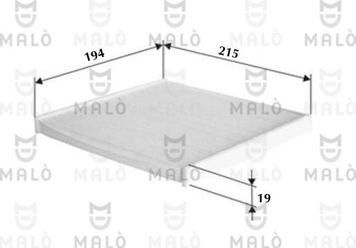 AKRON-MALÒ 1532071 - Фільтр, повітря у внутрішній простір autocars.com.ua