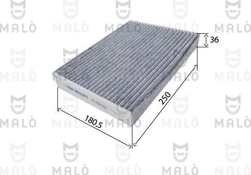 AKRON-MALÒ 1532122 - Фільтр, повітря у внутрішній простір autocars.com.ua