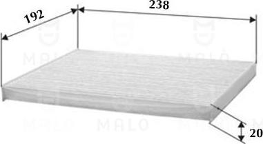 AKRON-MALÒ 1532141 - Фільтр, повітря у внутрішній простір autocars.com.ua