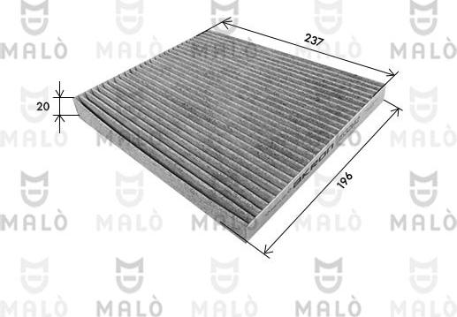 AKRON-MALÒ 1532142 - Фільтр, повітря у внутрішній простір autocars.com.ua