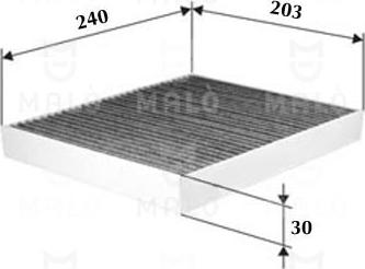 AKRON-MALÒ 1532232 - Фільтр, повітря у внутрішній простір autocars.com.ua
