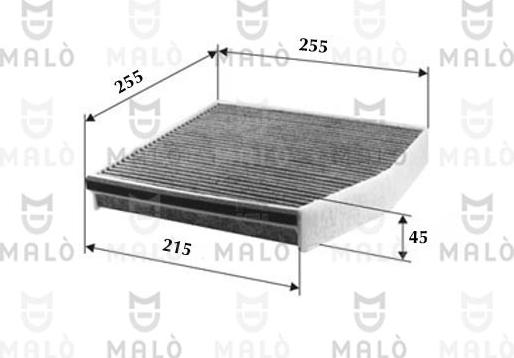AKRON-MALÒ 1532242 - Фільтр, повітря у внутрішній простір autocars.com.ua