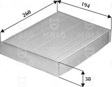 AKRON-MALÒ 1532281 - Фільтр, повітря у внутрішній простір autocars.com.ua