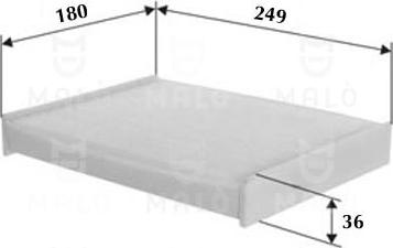 AKRON-MALÒ 1532311 - Фільтр, повітря у внутрішній простір autocars.com.ua