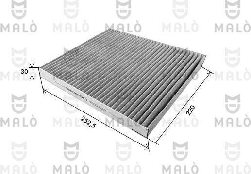 AKRON-MALÒ 1532402 - Фільтр, повітря у внутрішній простір autocars.com.ua