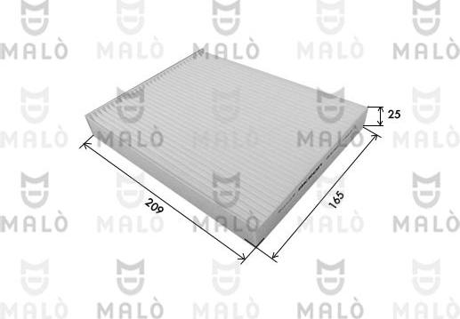 AKRON-MALÒ 1532411 - Фільтр, повітря у внутрішній простір autocars.com.ua