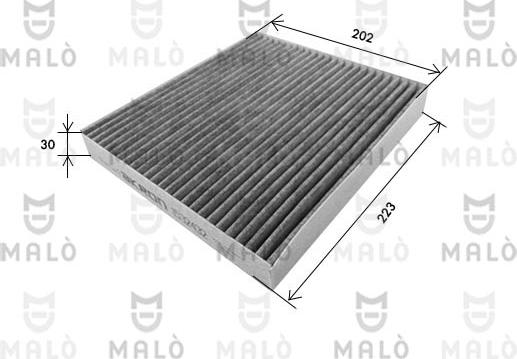 AKRON-MALÒ 1532432 - Фільтр, повітря у внутрішній простір autocars.com.ua