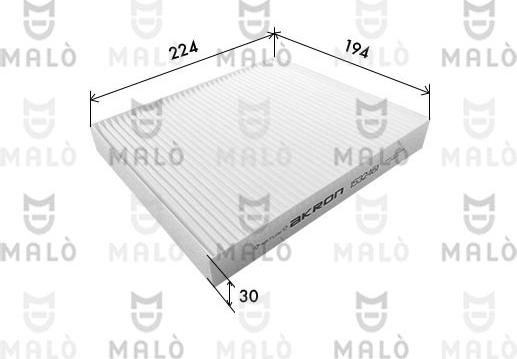 AKRON-MALÒ 1532461 - Фільтр, повітря у внутрішній простір autocars.com.ua