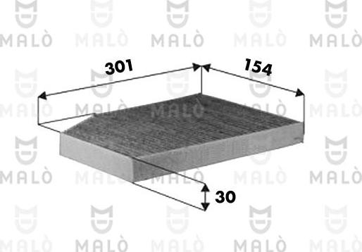 AKRON-MALÒ 1532542 - Фільтр, повітря у внутрішній простір autocars.com.ua