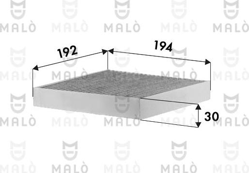 AKRON-MALÒ 1532602 - Фільтр, повітря у внутрішній простір autocars.com.ua