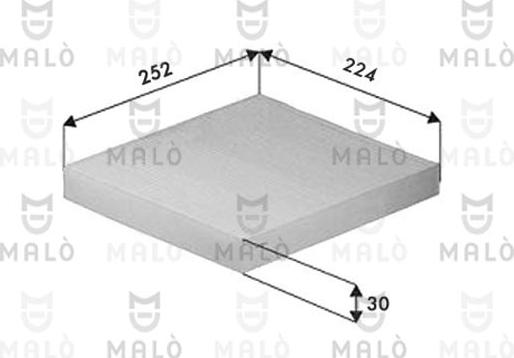 AKRON-MALÒ 1532611 - Фільтр, повітря у внутрішній простір autocars.com.ua