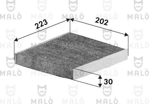 AKRON-MALÒ 1532641 - Фільтр, повітря у внутрішній простір autocars.com.ua