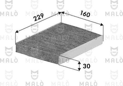 AKRON-MALÒ 1532652 - Фільтр, повітря у внутрішній простір autocars.com.ua