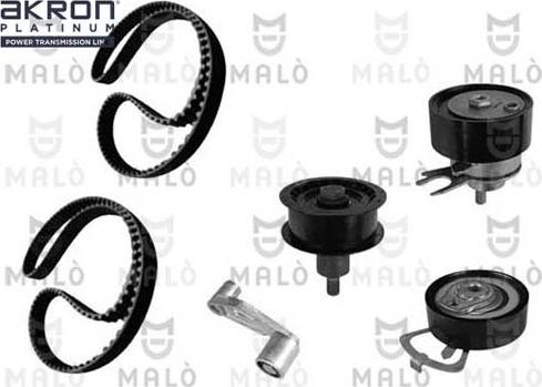 AKRON-MALÒ 1551024 - Комплект ременя ГРМ autocars.com.ua