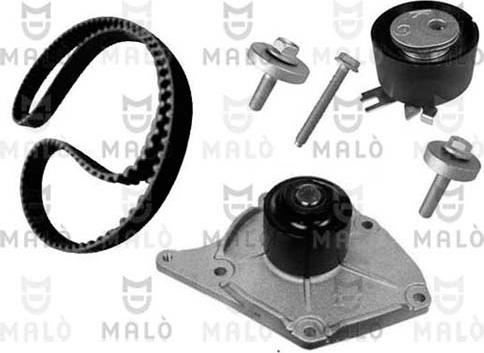 AKRON-MALÒ 1555009 - Водяний насос + комплект зубчатого ременя autocars.com.ua