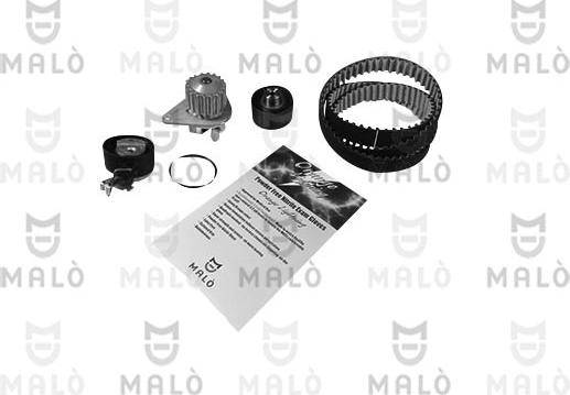 AKRON-MALÒ 1555071 - Водяний насос + комплект зубчатого ременя autocars.com.ua