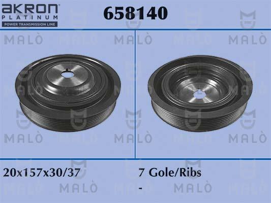 AKRON-MALÒ 658140 - Ремінний шків, колінчастий вал autocars.com.ua