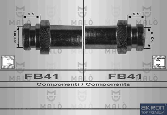 AKRON-MALÒ 80046 - Гальмівний шланг autocars.com.ua