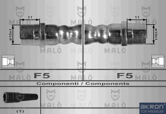 AKRON-MALÒ 8030 - Гальмівний шланг autocars.com.ua