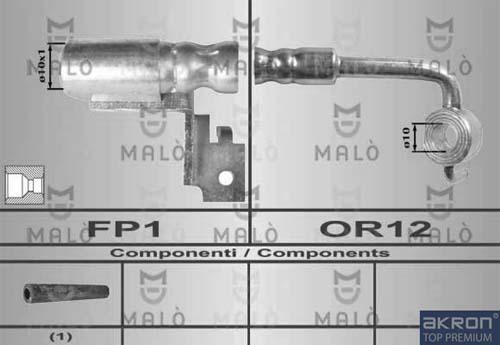 AKRON-MALÒ 80231 - Гальмівний шланг autocars.com.ua