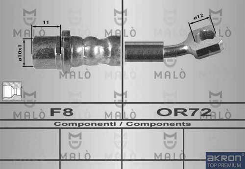 AKRON-MALÒ 80342 - Гальмівний шланг autocars.com.ua