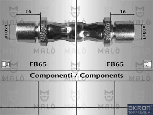 AKRON-MALÒ 80382 - Гальмівний шланг autocars.com.ua