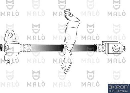 AKRON-MALÒ 80452 - Гальмівний шланг autocars.com.ua