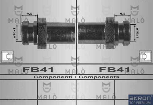 AKRON-MALÒ 80566 - Гальмівний шланг autocars.com.ua