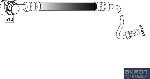 AKRON-MALÒ 80622 - Гальмівний шланг autocars.com.ua