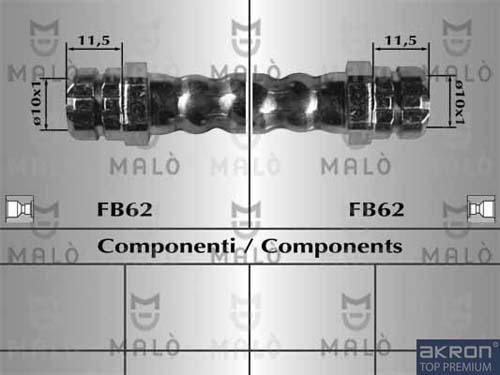 AKRON-MALÒ 80892 - Гальмівний шланг autocars.com.ua