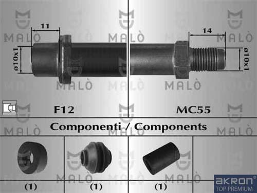 AKRON-MALÒ 80947 - Гальмівний шланг autocars.com.ua