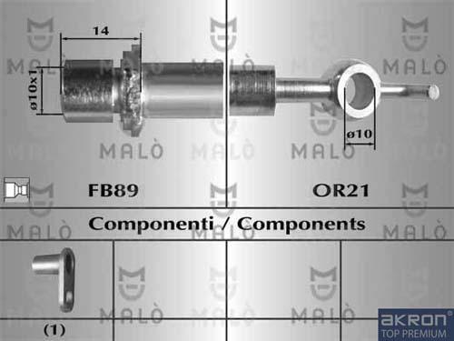 AKRON-MALÒ 80959 - Гальмівний шланг autocars.com.ua