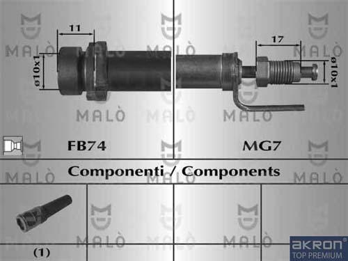 AKRON-MALÒ 80965 - Гальмівний шланг autocars.com.ua
