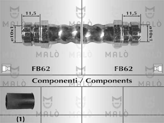 AKRON-MALÒ 81352 - Гальмівний шланг autocars.com.ua