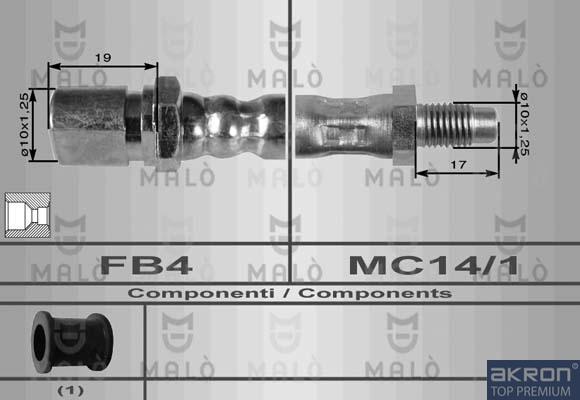 AKRON-MALÒ 8359 - Гальмівний шланг autocars.com.ua