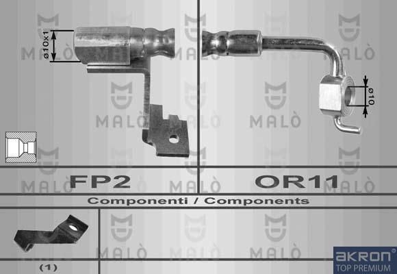 AKRON-MALÒ 8582 - Гальмівний шланг autocars.com.ua