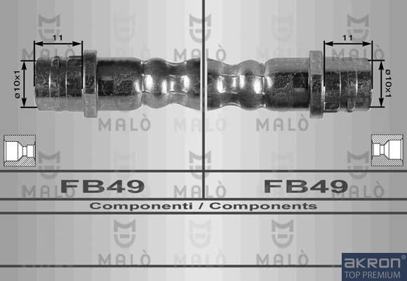 AKRON-MALÒ 8903 - Гальмівний шланг autocars.com.ua