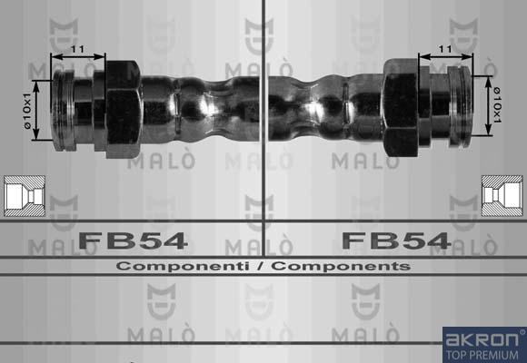 AKRON-MALÒ 8967 - Гальмівний шланг autocars.com.ua