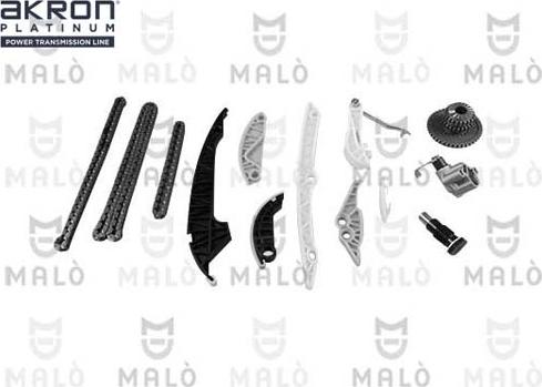 AKRON-MALÒ 909061 - Комплект ланцюга приводу распредвала autocars.com.ua