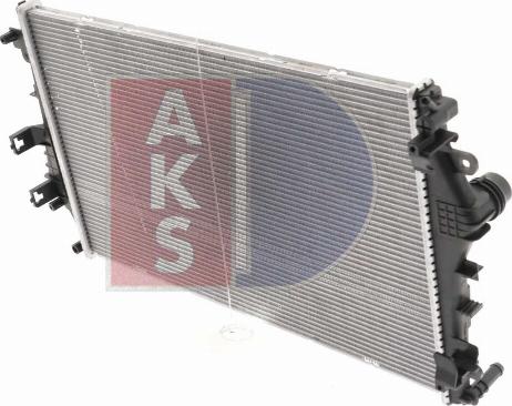 AKS Dasis 010036N - Радіатор, охолодження двигуна autocars.com.ua