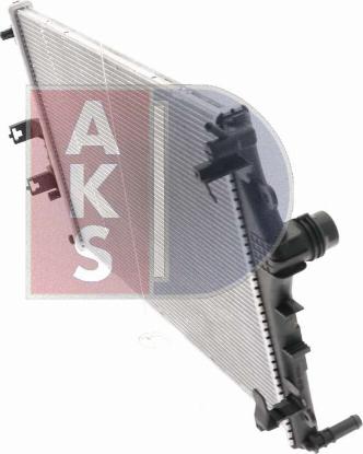 AKS Dasis 010036N - Радіатор, охолодження двигуна autocars.com.ua