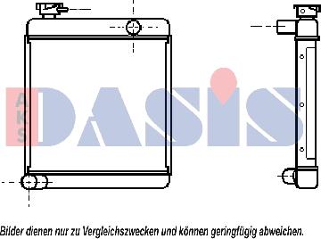 AKS Dasis 020018N - Радіатор, охолодження двигуна autocars.com.ua