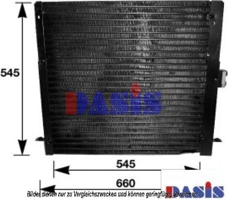 AKS Dasis 022000N - Конденсатор, кондиціонер autocars.com.ua