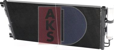 AKS Dasis 022001N - Конденсатор, кондиціонер autocars.com.ua