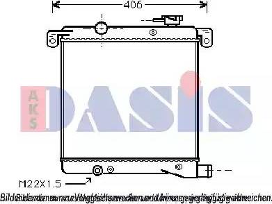 AKS Dasis 030000N - Радіатор, охолодження двигуна autocars.com.ua