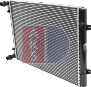 AKS Dasis 040001N - Радіатор, охолодження двигуна autocars.com.ua