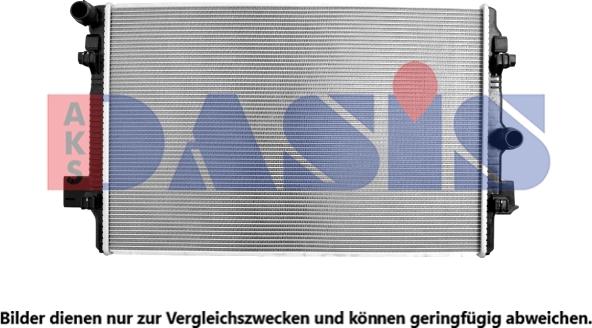AKS Dasis 040006N - Радіатор, охолодження двигуна autocars.com.ua