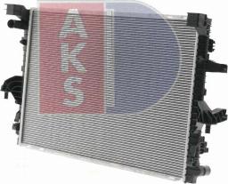 AKS Dasis 040034N - Радіатор, охолодження двигуна autocars.com.ua
