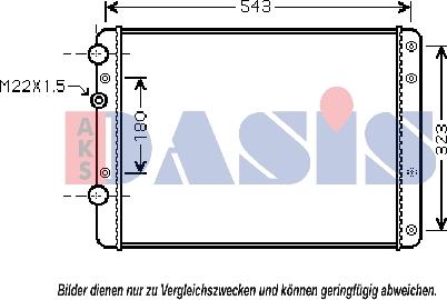 AKS Dasis 040042N - Радиатор, охлаждение двигателя autodnr.net
