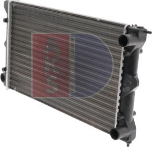 AKS Dasis 040047N - Радіатор, охолодження двигуна autocars.com.ua